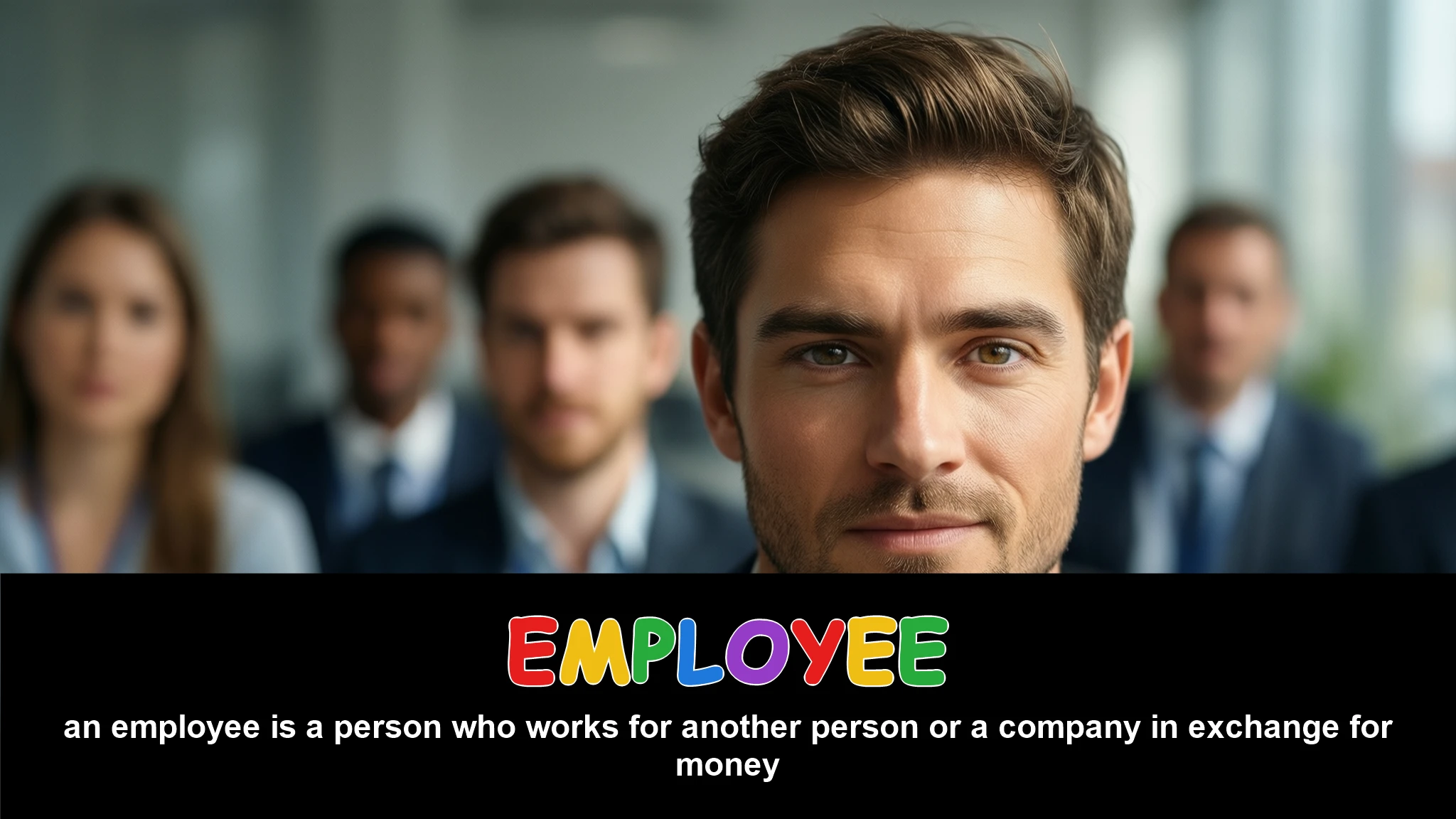 English Illustration for employee
